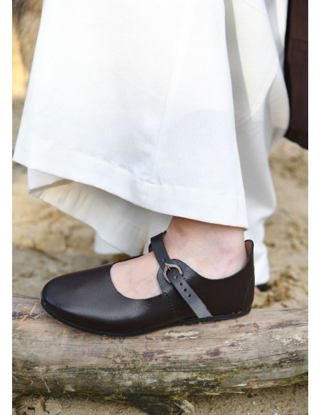 Scarpa da donna medievale Latchet,...