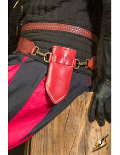 Baldric con anelli per spade smussate - Rosso 2
