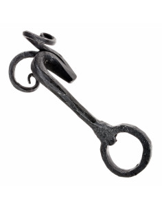 Apribottiglie medievale in ferro battuto (13x5 cm.) 2