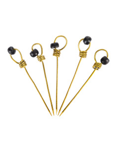 Set 5 spille medievali decorate con pietre