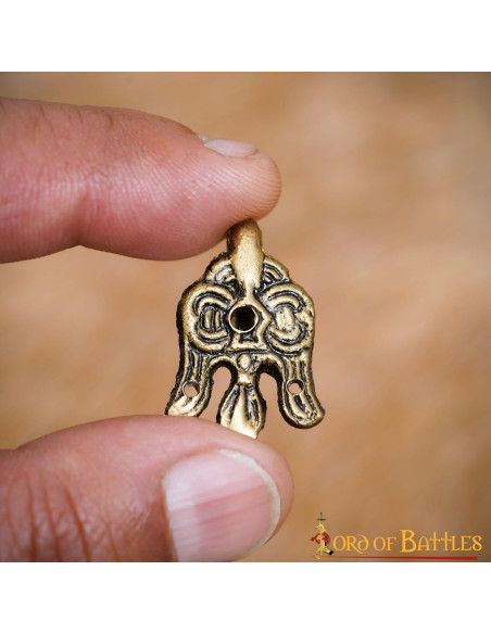 Set 2 ganci vichinghi con il corvo di...