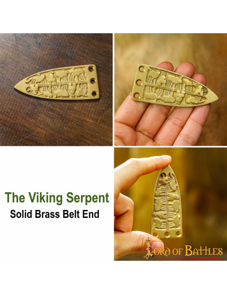 Punta decorativa per cintura vichinga...