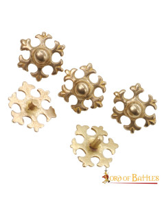 Set 5 elementi decorativi fleur de lis
