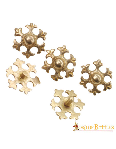 Set 5 elementi decorativi fleur de lis