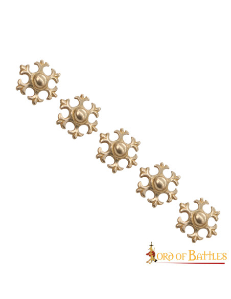 Set 5 elementi decorativi fleur de lis