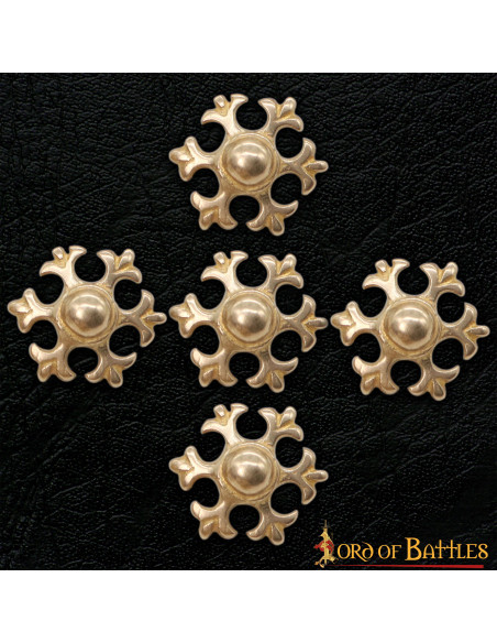 Set 5 elementi decorativi fleur de lis