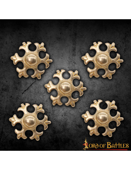 Set 5 elementi decorativi fleur de lis