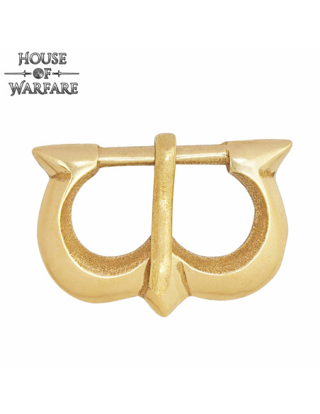 Fibbia medievale in ottone per...