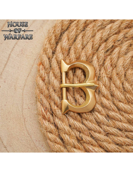 Fibbia medievale in ottone per...