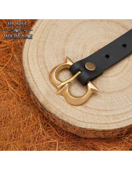 Fibbia medievale in ottone per...