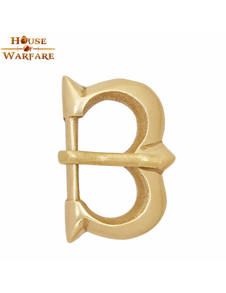 Fibbia medievale in ottone per...