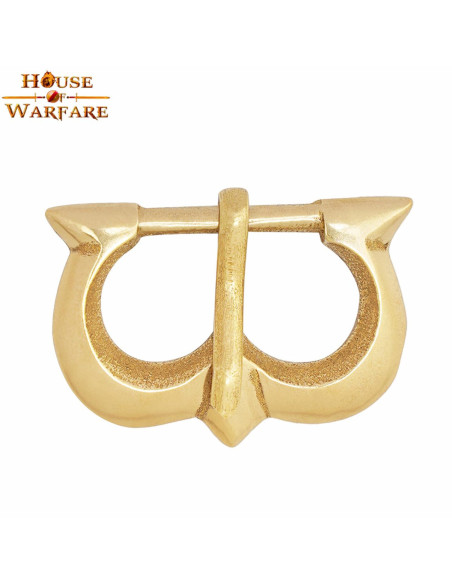 Fibbia medievale in ottone per...