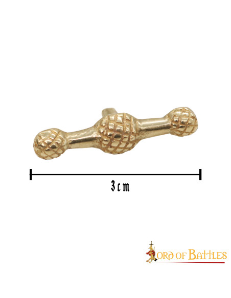 Set di 5 ornamenti medievali ottonati...