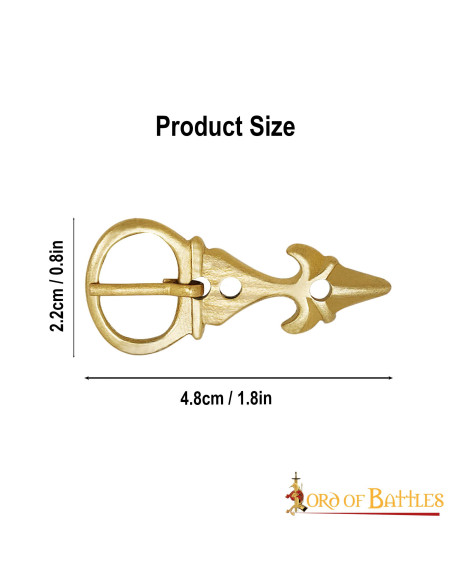 Set di 5 fibbie giglio medievali per...