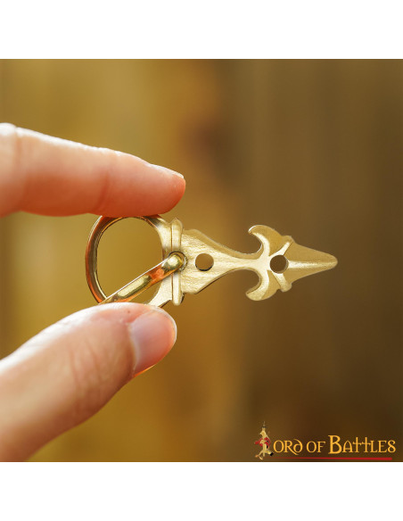 Set di 5 fibbie giglio medievali per...