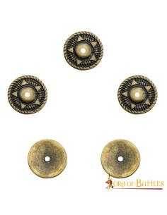 Set di 5 ornamenti pentagramma per vestiti, pelle o borse 2