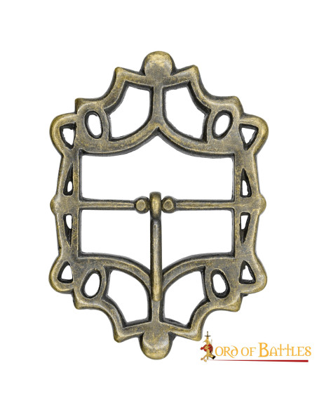 Fibbia per cintura pirata in ottone...