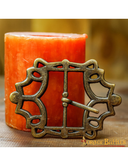 Fibbia per cintura pirata in ottone...