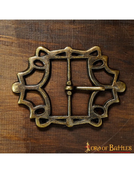 Fibbia per cintura pirata in ottone...