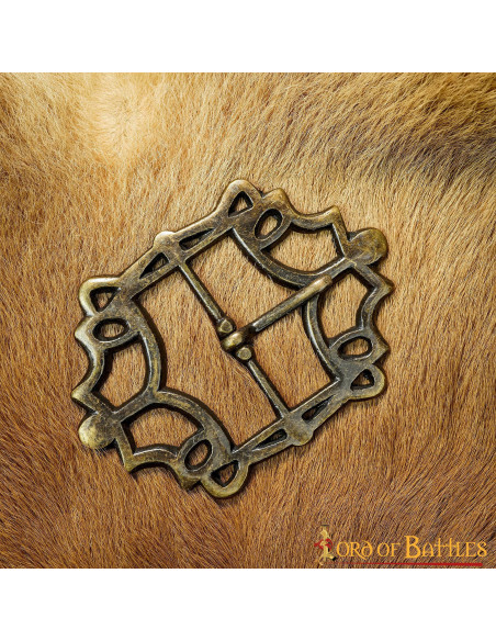 Fibbia per cintura pirata in ottone...