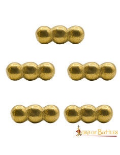 Set di 5 ornamenti a sfera per vestiti, pelle o borse