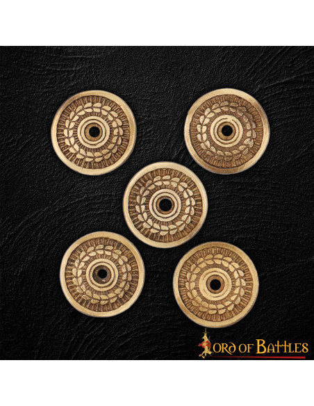 Set di 5 ornamenti di corona d'alloro...