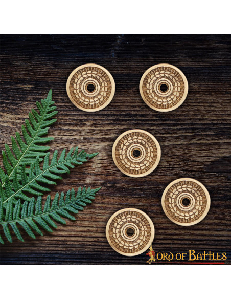 Set di 5 ornamenti di corona d'alloro...