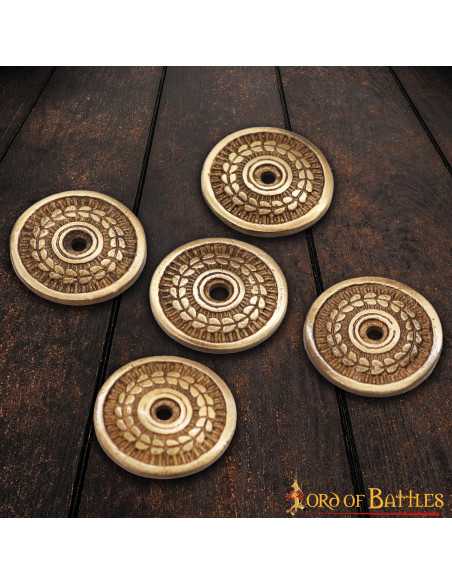 Set di 5 ornamenti di corona d'alloro...