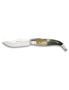 Temperino spagnolo manico in corno di toro (lama 6 cm.)