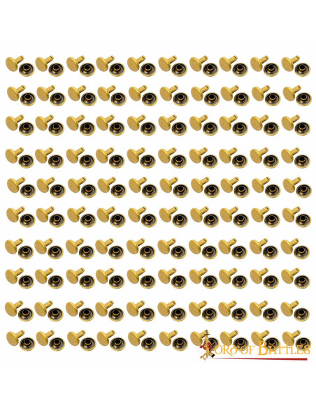 Set di 100 bottoni, tipo rivetto, in...