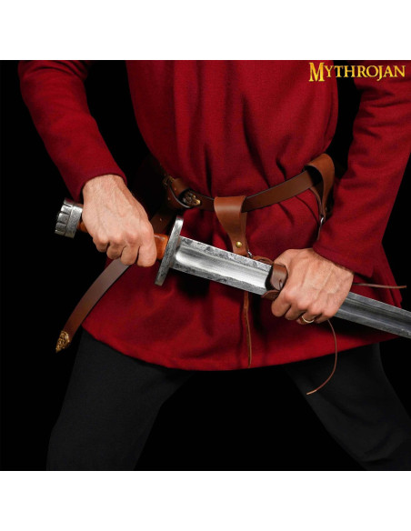 Tahalí marrone per le spade, mano destra