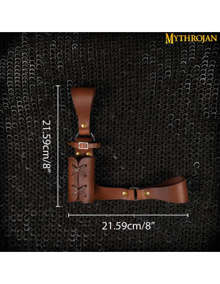 Tahalí marrone per le spade, mano destra