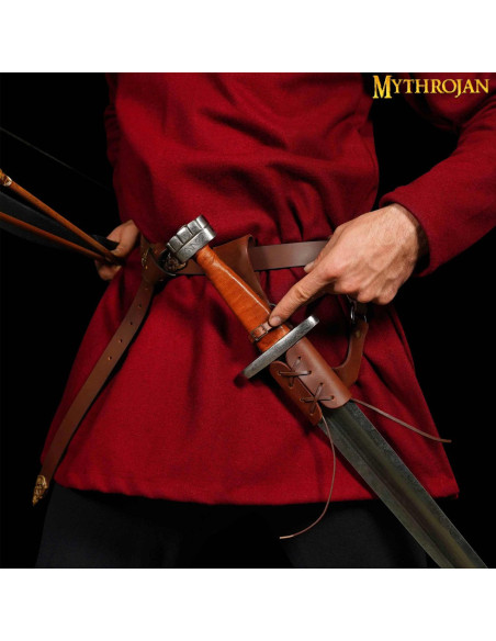 Tahalí marrone per le spade, mano destra