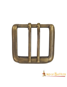 Set di 3 fibbie per cinture vintage a doppio ago 2