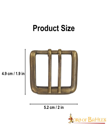 Set di 3 fibbie per cinture vintage a...