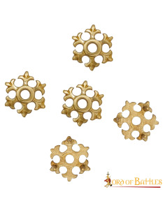Set 5 fiori medievali per cinture e abbigliamento 2