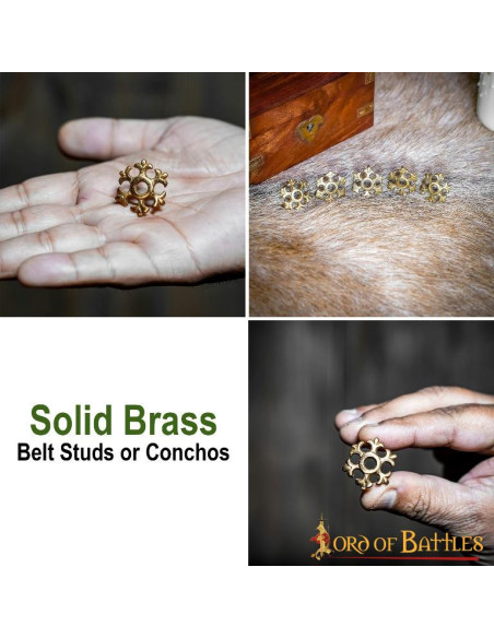 Set 5 fiori medievali per cinture e...