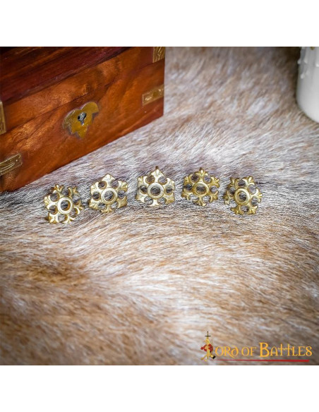 Set 5 fiori medievali per cinture e...