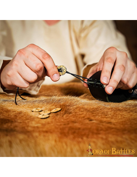 Set 5 bottoni in corno di corno...