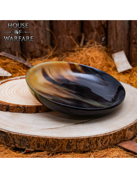 Piatto medievale in corno corno (15 cm.)