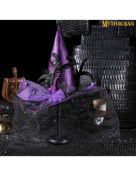 Espositore per caschi in legno nero