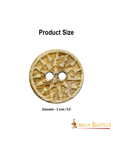 Set 5 bottoni medievali decorati in...