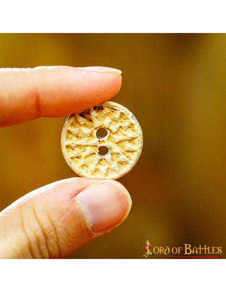 Set 5 bottoni medievali decorati in...