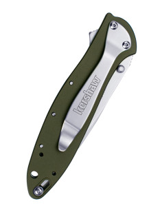 Coltello tascabile Kershaw Leek, verde oliva 2