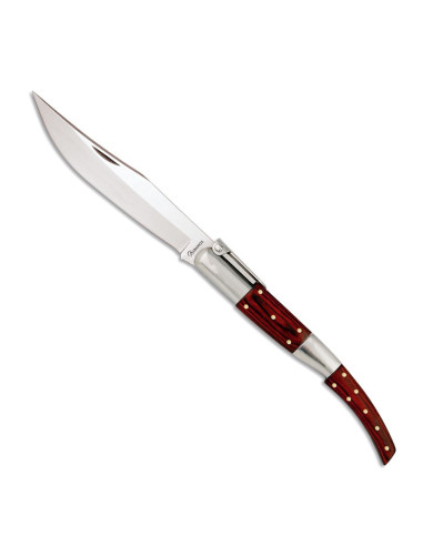 Coltello tascabile arabo in legno di resistenza rossa, 21,5 cm.