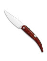 Coltello tascabile classico in legno billet rosso