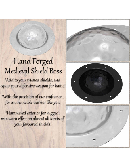 Umbo d'argento per scudi vichinghi in...