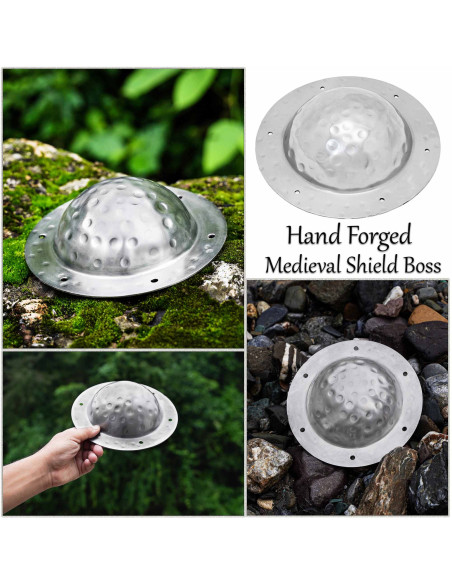 Umbo d'argento per scudi vichinghi in...