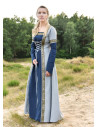 Vestito Medieval Leonor in blu-grigio