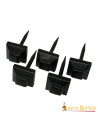 Set 5 puntine quadrate medievali forgiate a mano